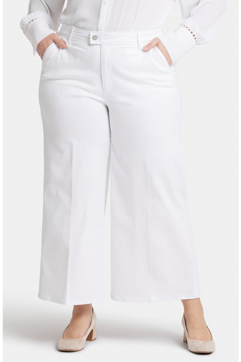 Mona High Waist Ankle Wide Leg Trouser Jeans, Main, color, OPTIC WHITE