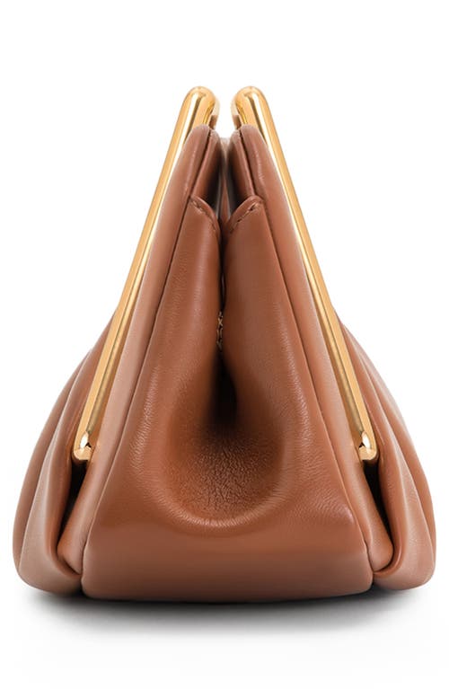 Jw Pei Lila Metal Frame Clutch Bag In Brown