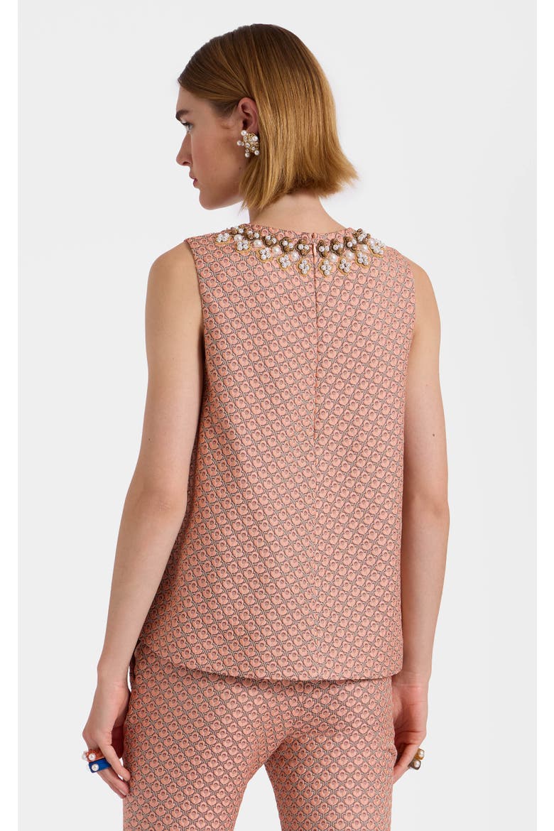 La Scala Top Embroidered, Alternate, color, Tulip Jacquard Pale Pink