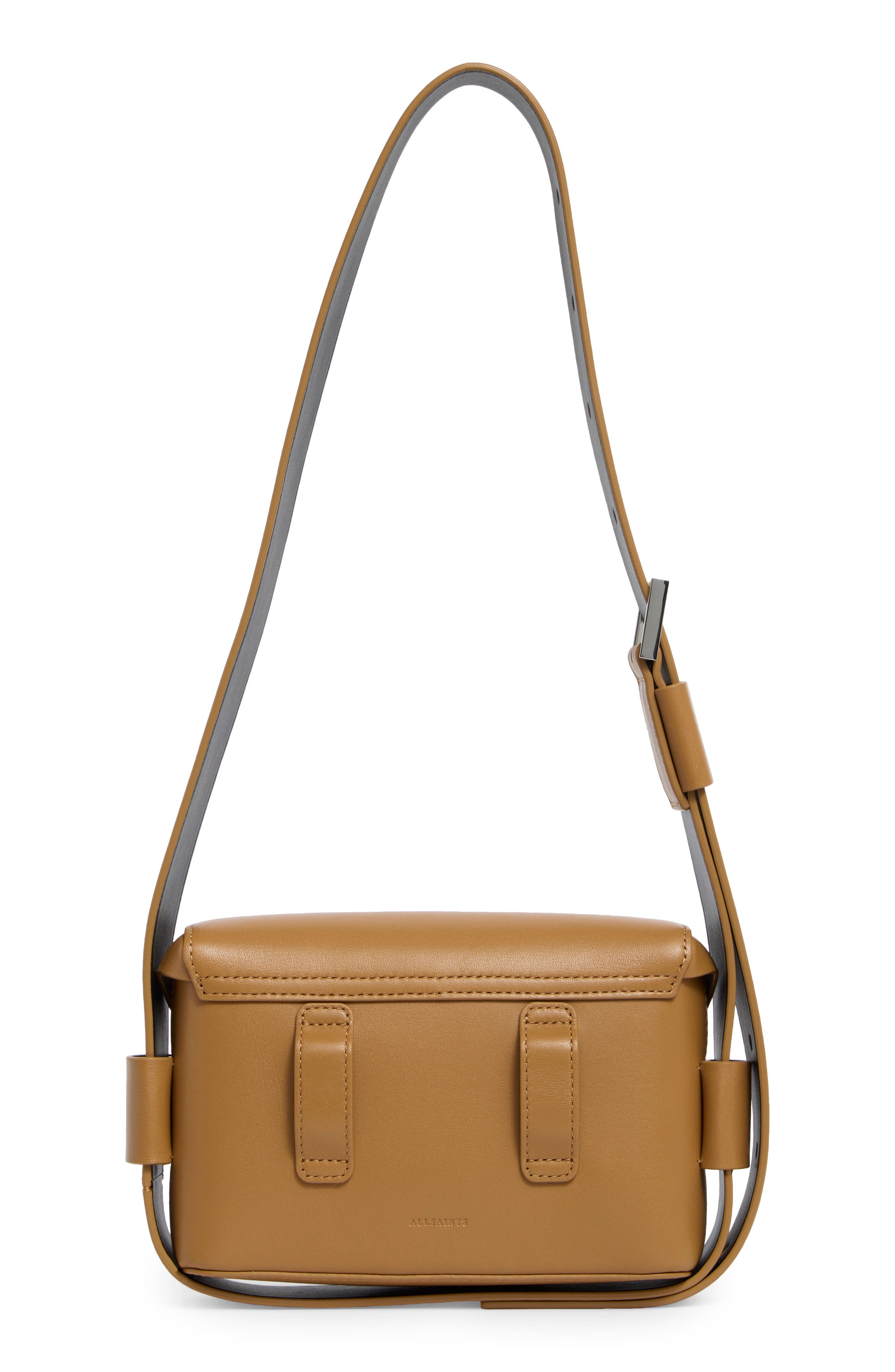 AllSaints Frankie Leather Crossbody Bag, Alternate, color, 