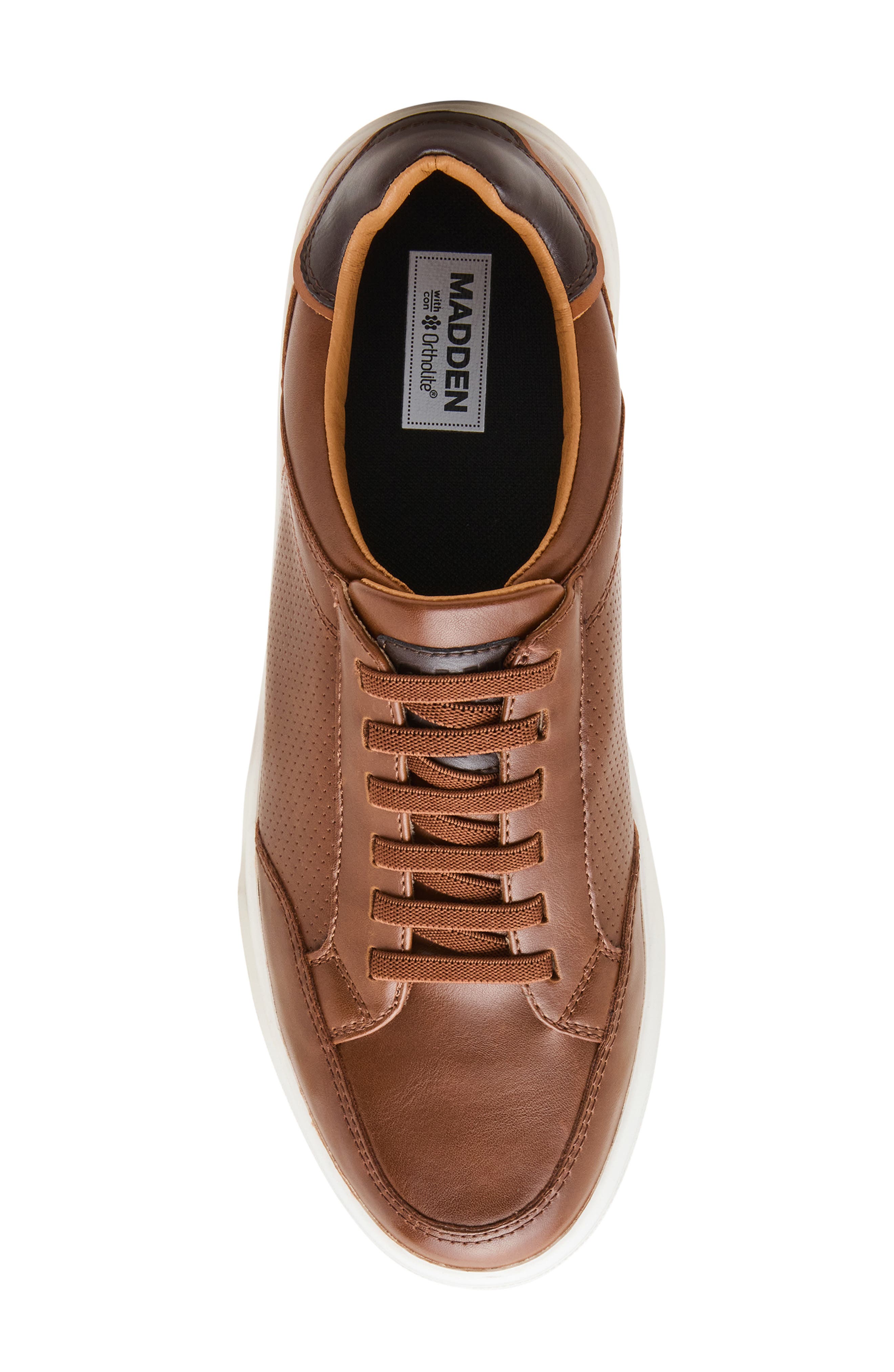 Mhazzard Faux Leather Sneaker, Alternate, color, TAN/ BROWN