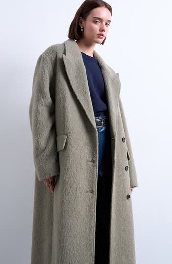 Longline Brushed Coat