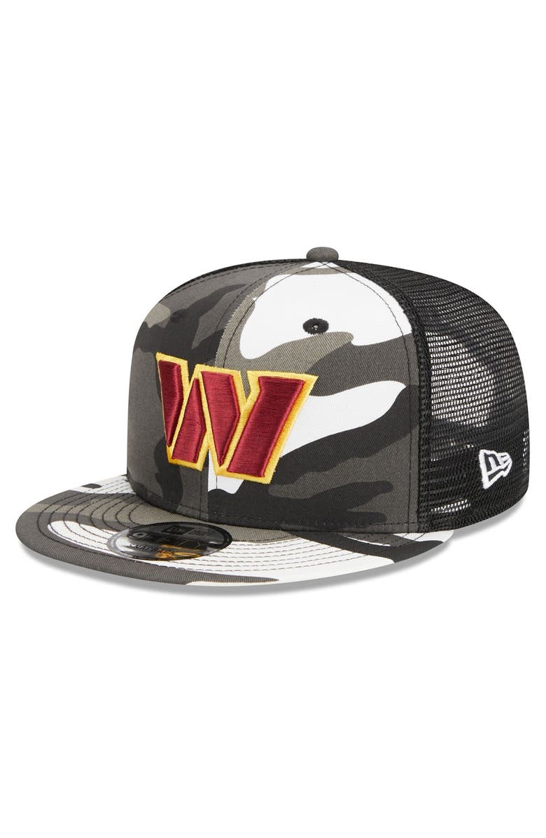 New Era Men's New Era Urban Camo Washington Commanders 9FIFTY Trucker Snapback Hat, Main, color, 