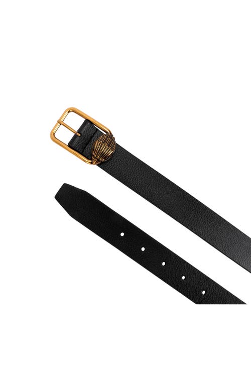 Kurt Geiger London Eagle Leather Belt In Multi