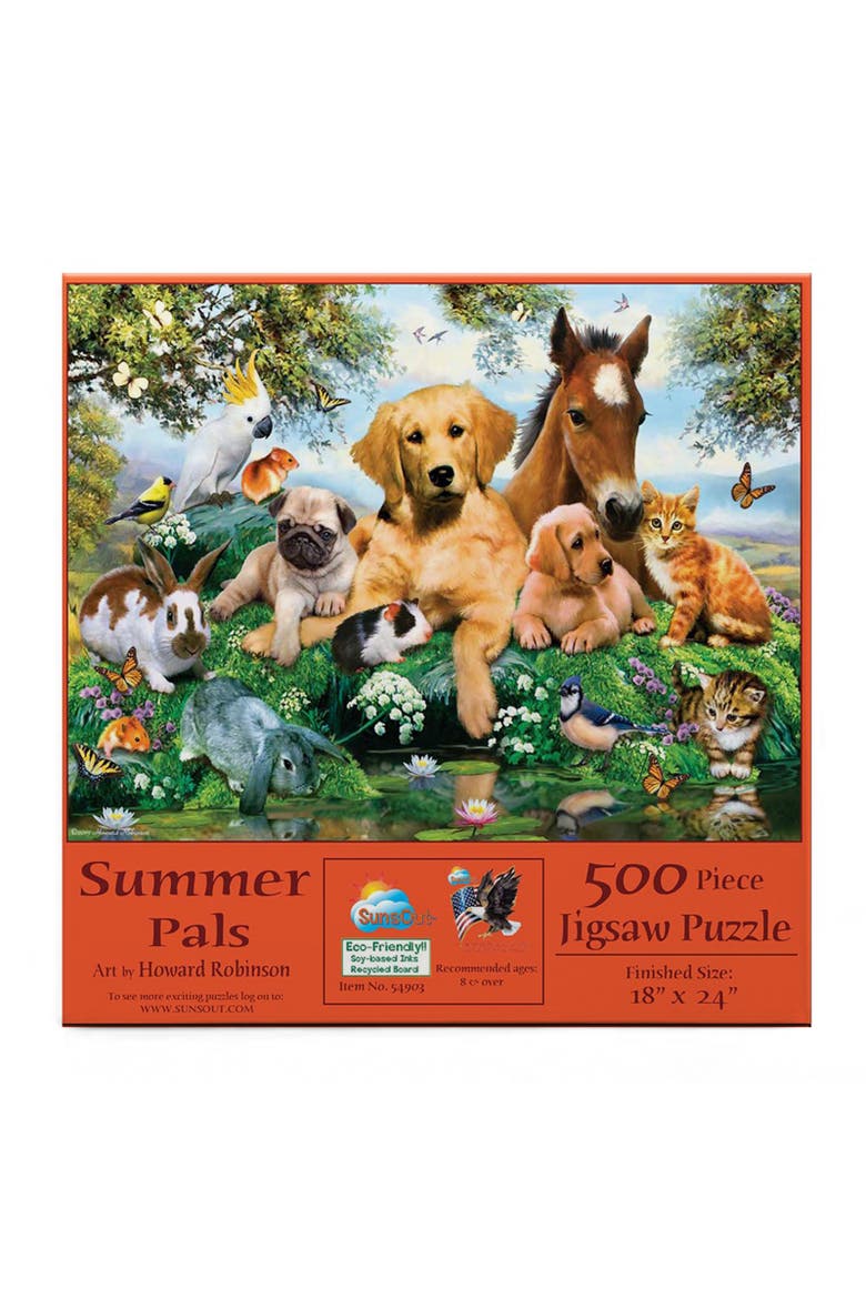 Summer Pals 500 piece Jigsaw Puzzle for Adults, Alternate, color, Multicolor