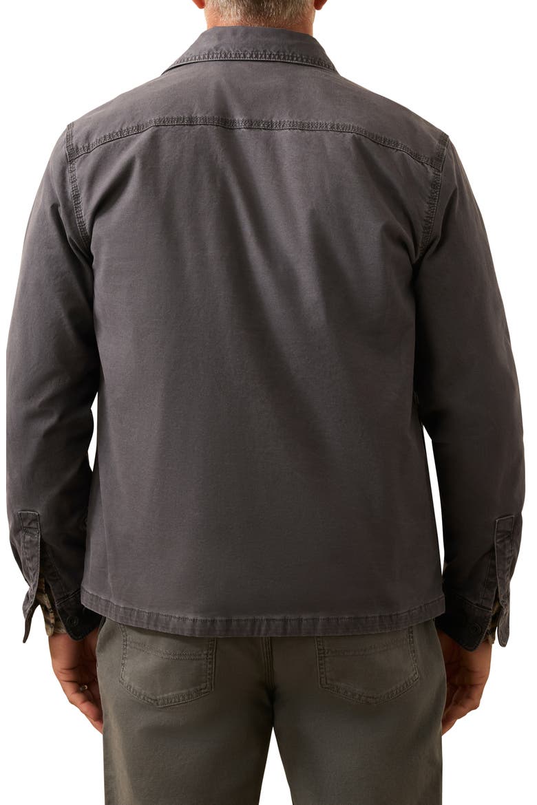 Lakeside Stretch Organic Cotton CPO Jacket, Alternate, color, WASHED CHARCOAL