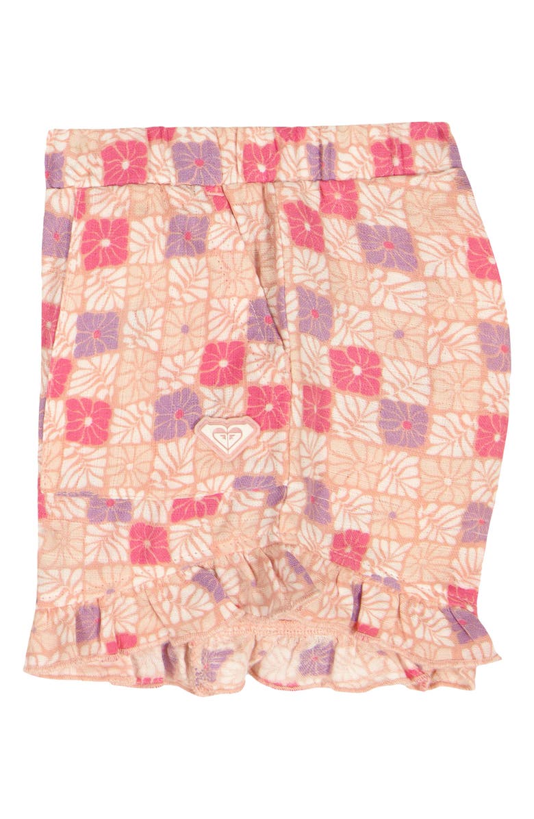 Roxy Kids' Floral Embroidered Rib Top & Shorts Set, Alternate, color, 