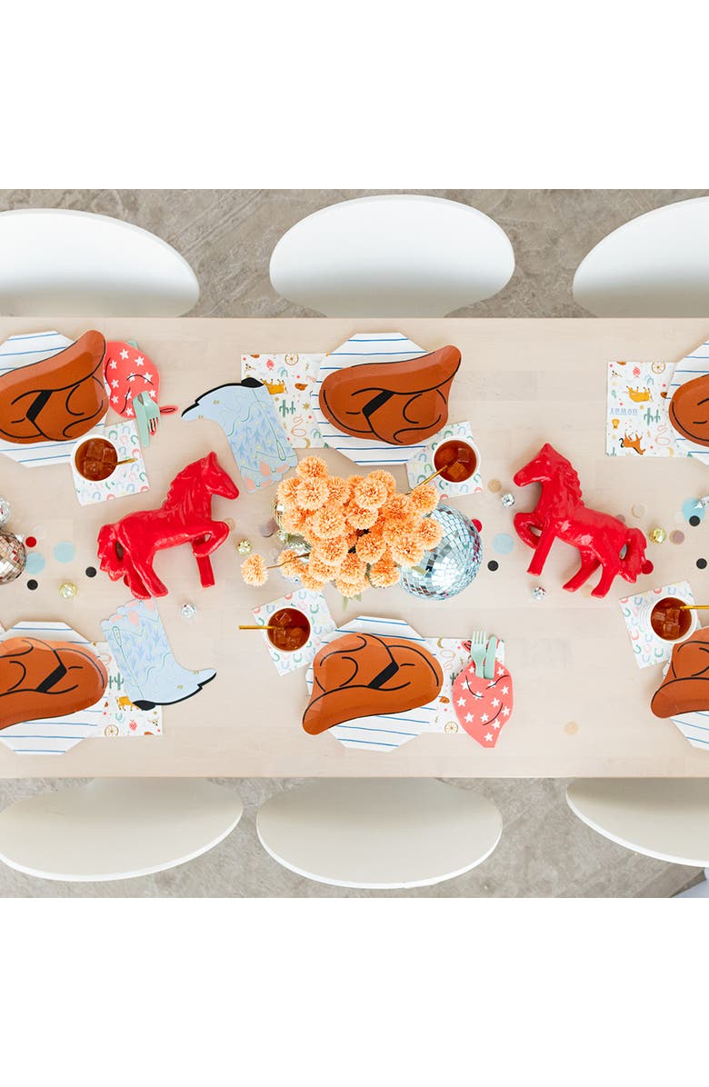 Daydream Society Yeehaw Large "Cowboy Hat" Plates, Alternate, color, Assorted Pre-Pack