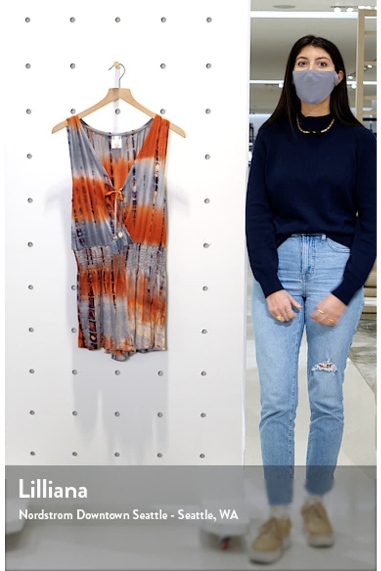Tide Pool Tie Dye Cover-Up Romper video