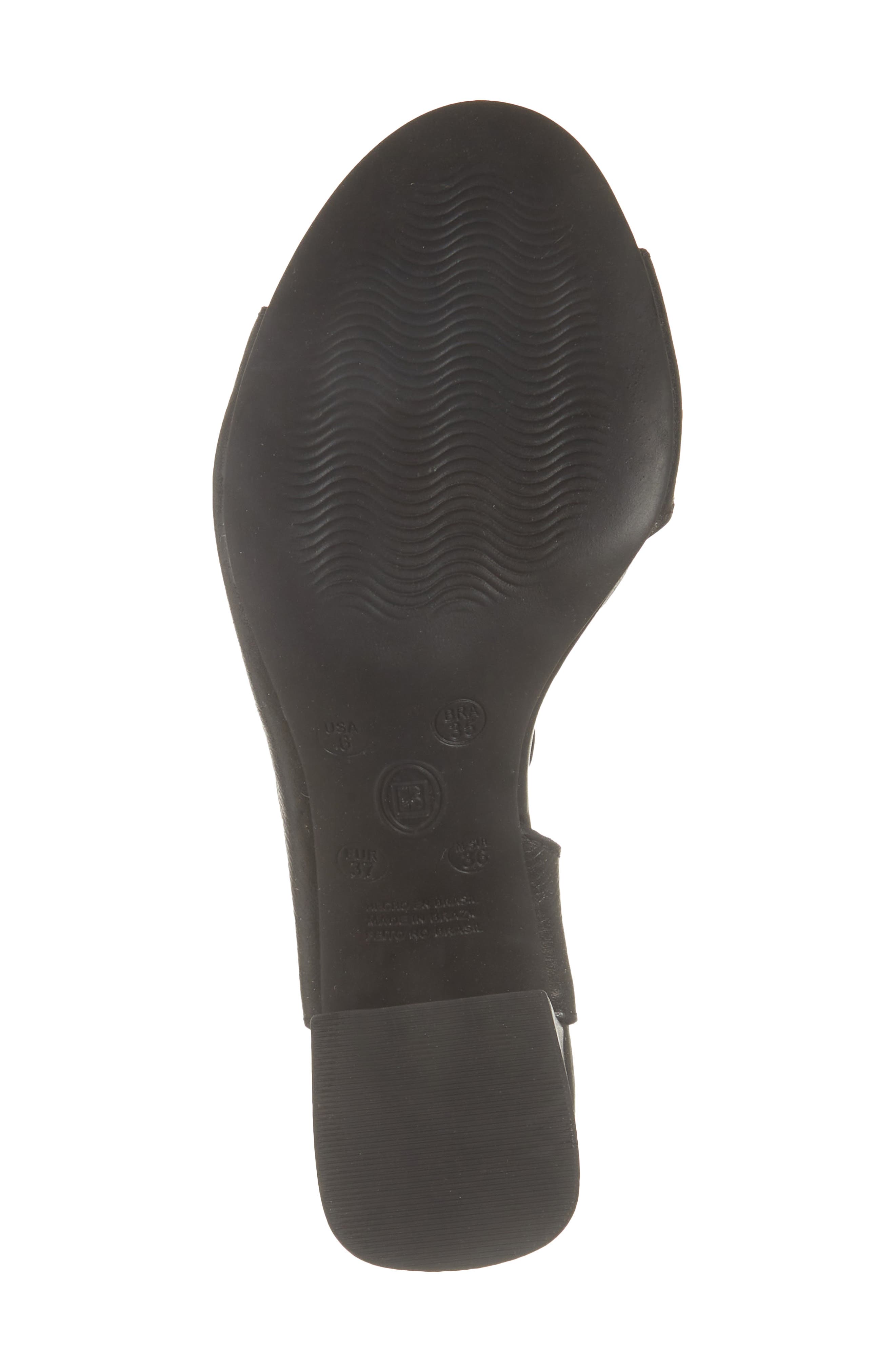 Bottero Block Heel Sandal, Alternate, color, Preto