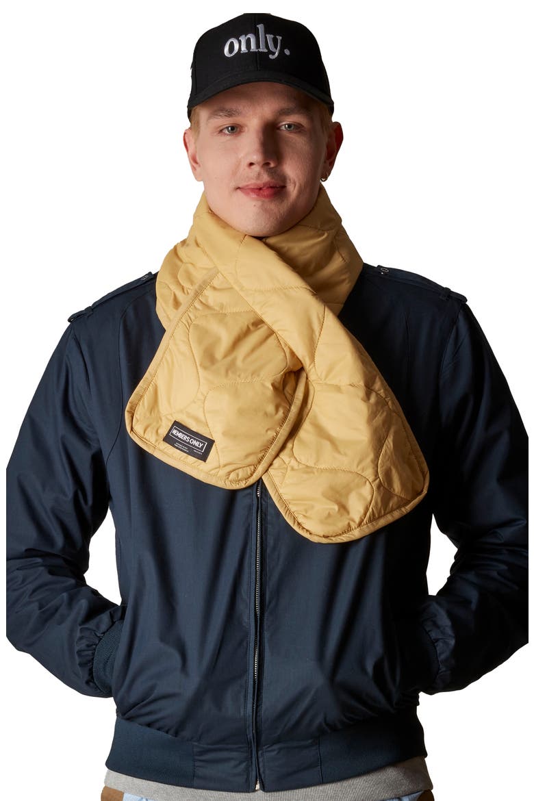 Quilted Scarf, Main, color, Yellow