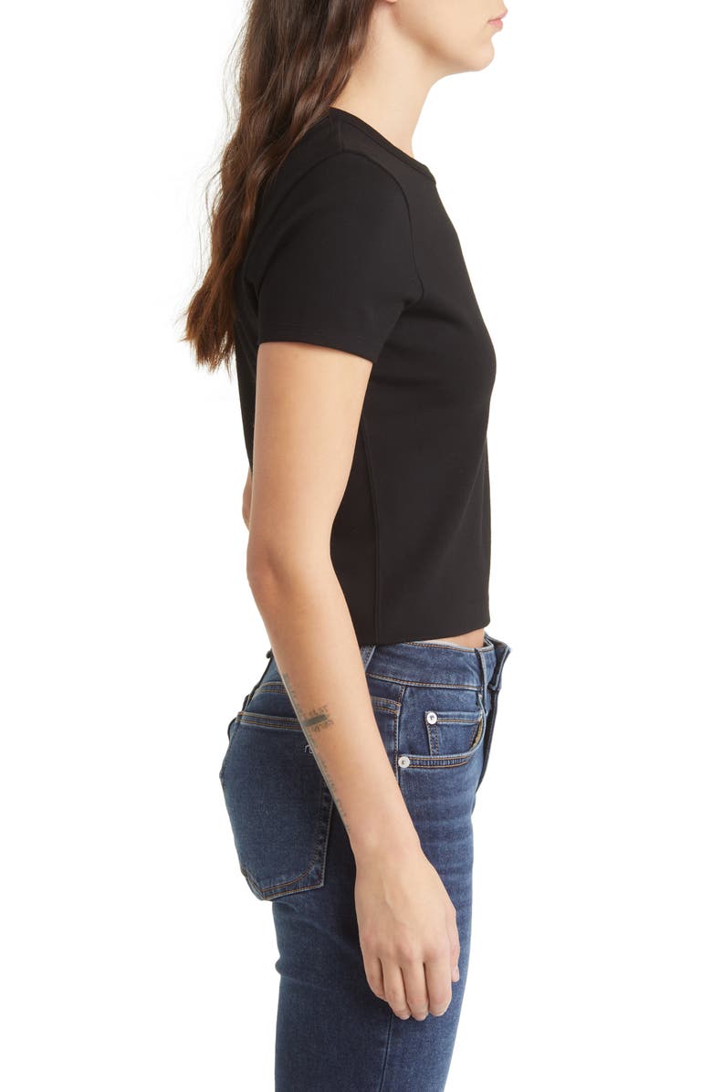 rag & bone Irina Ponte Crop T-Shirt, Alternate, color,