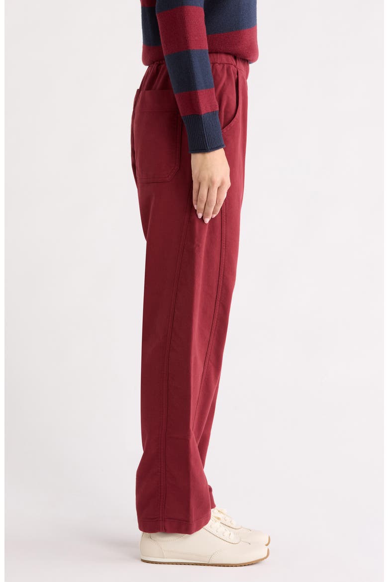 Jessie Barrel Leg Pants, Alternate, color, CRIMSON