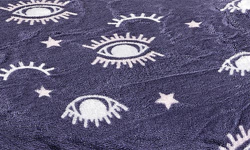 Luxury Home Evil Eye Plush Fleece Throw Blanket