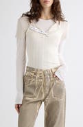 Acne Studios Ersilia Layered Rib Top