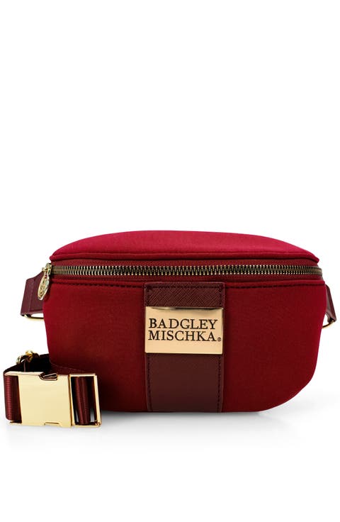 Sage Scuba and Vegan Leather Belt Bag