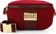 BADGLEY MISCHKA Sage Scuba and Vegan Leather Belt Bag