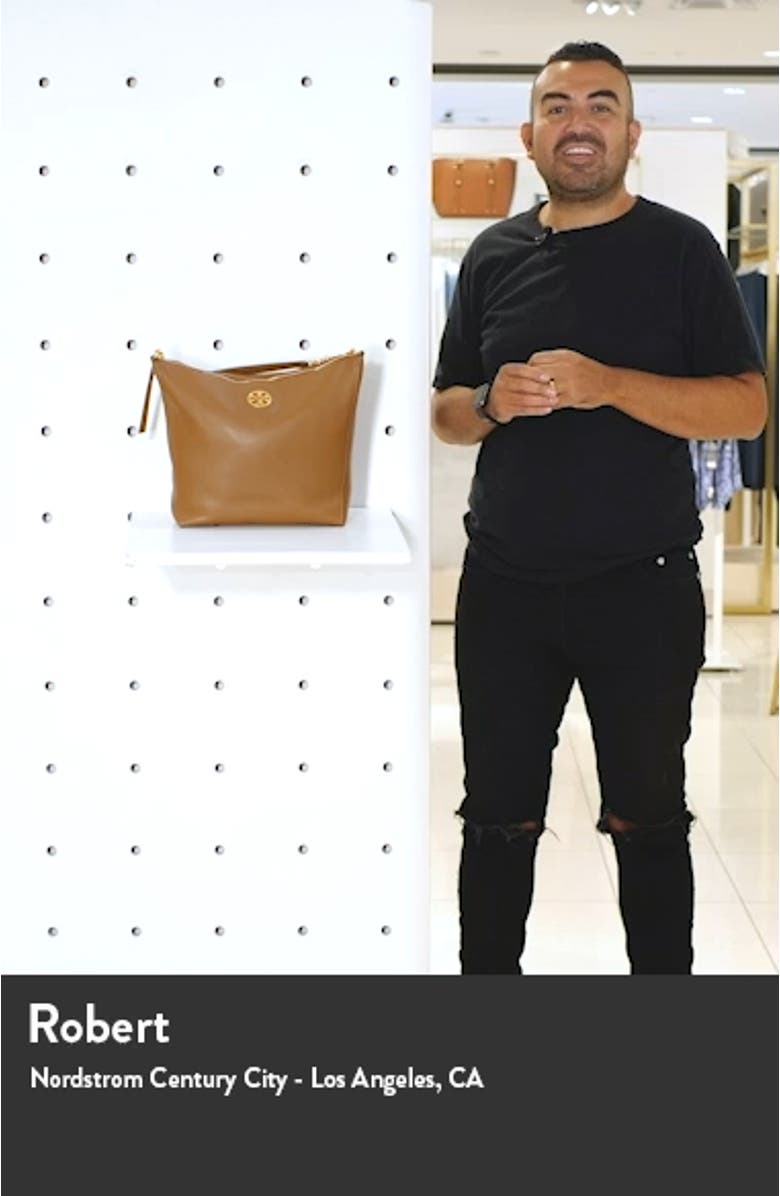 Carson Top Handle Leather Hobo Bag, sales video thumbnail