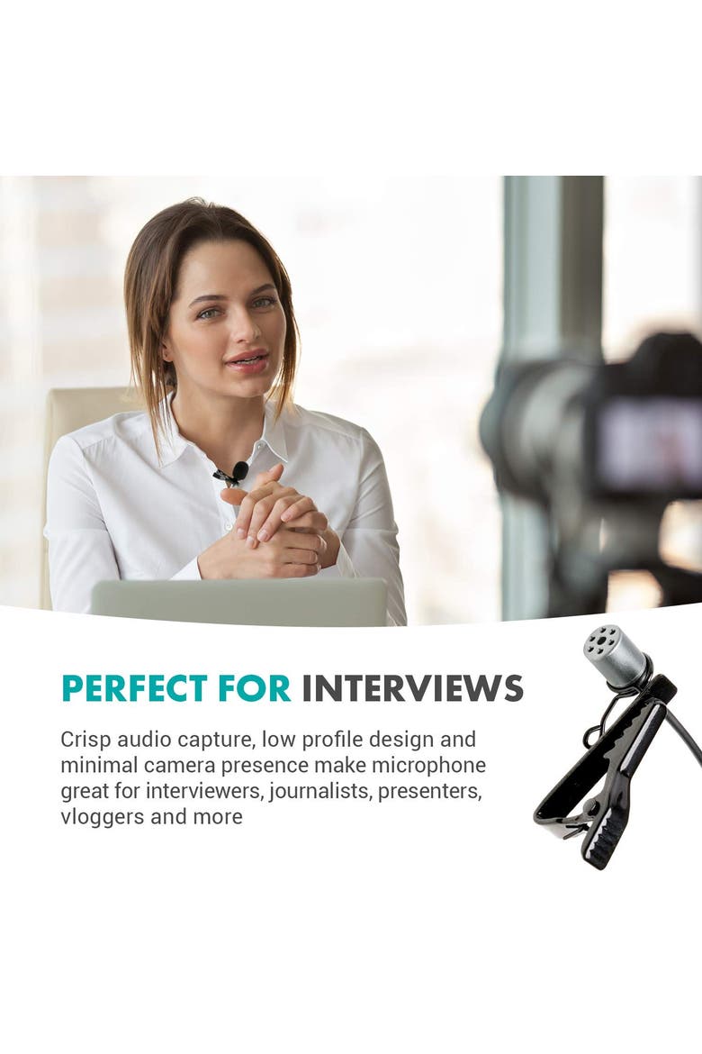 WMX-LAV Lavalier Microphone for The WMX-1, WMX-7, WMX-20 and Edge Wireless Systems, Alternate, color, Black