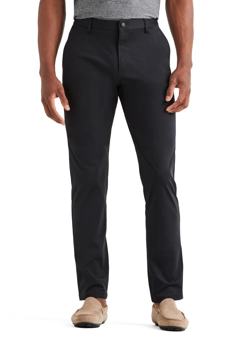 Flat Front Commuter Pants, Main, color, BLACK