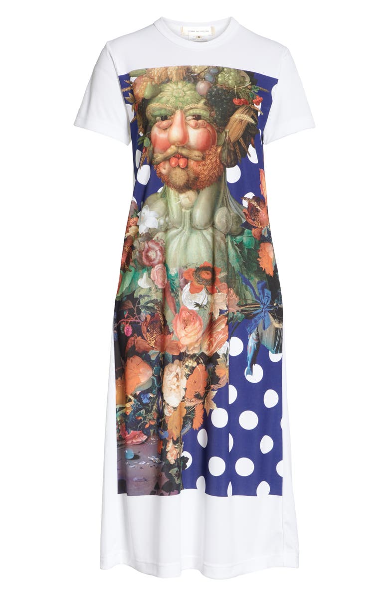 Comme des Garçons Vertumnus Print T-Shirt Dress, Alternate, color, 