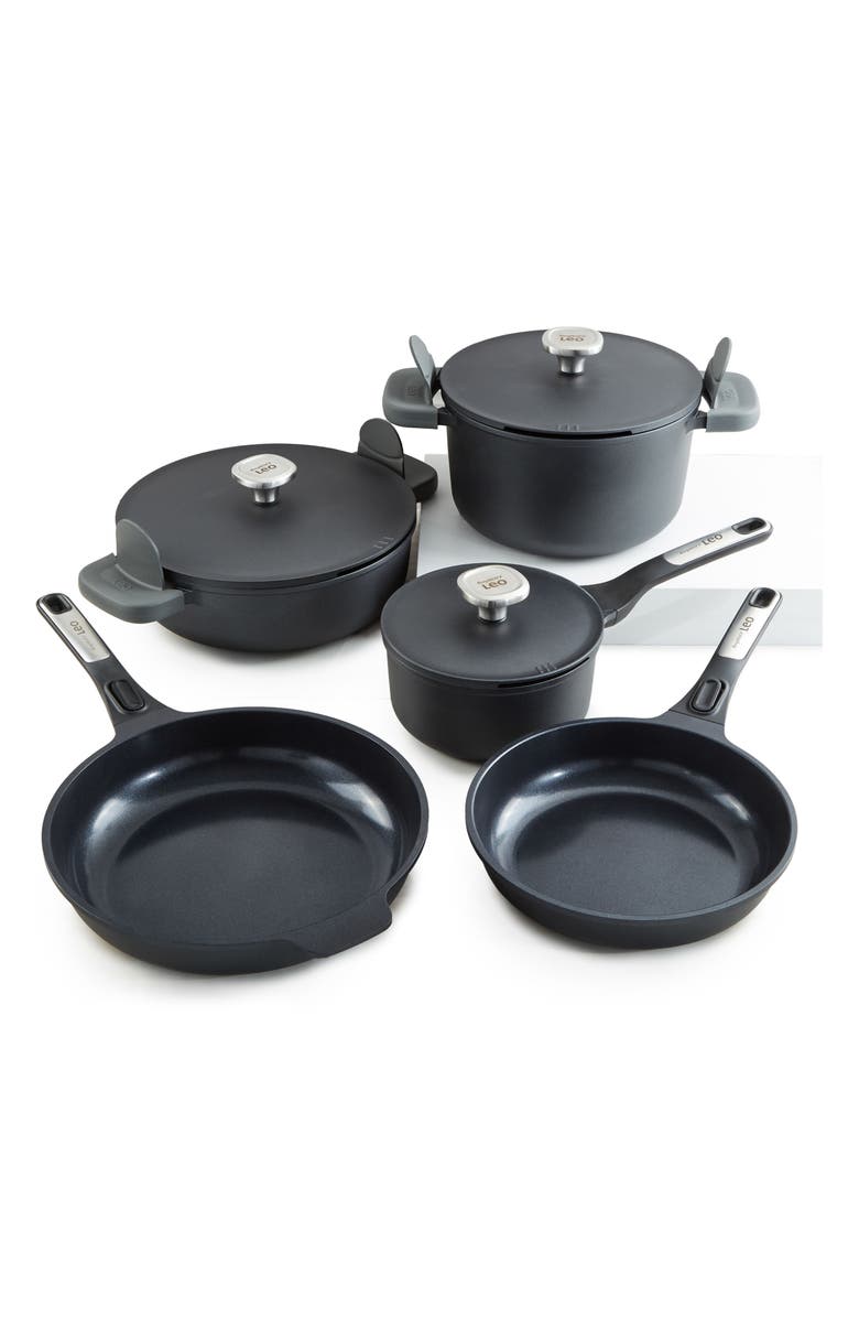 BergHOFF Leo Phantom 8-Piece Cookware Set, Main, color, Black