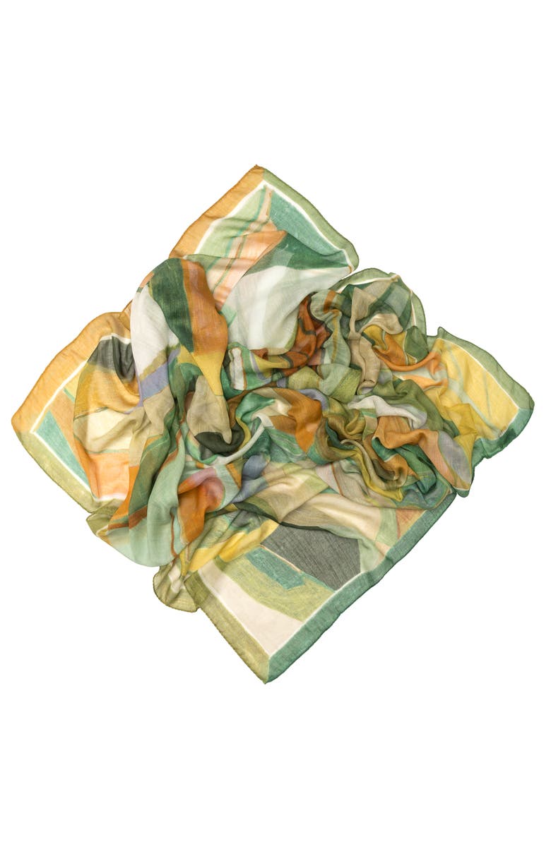 Elizabetta Tropea - Modal Cotton Silk Scarf Shawl, Alternate, color, Green
