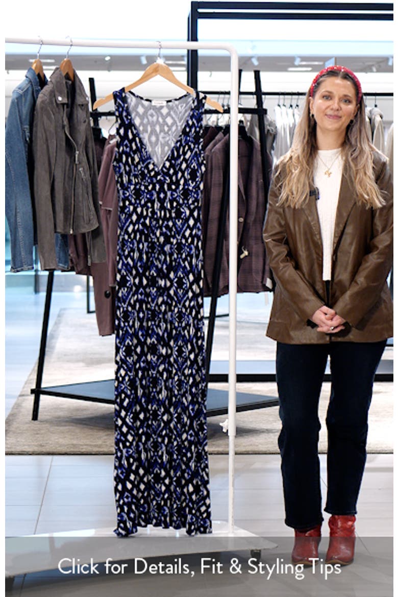 Sleeveless Jersey Maxi Dress video