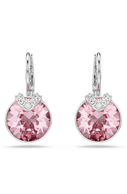 Swarovski Bella V Gold-tone Plated Drop Earrings In Purple