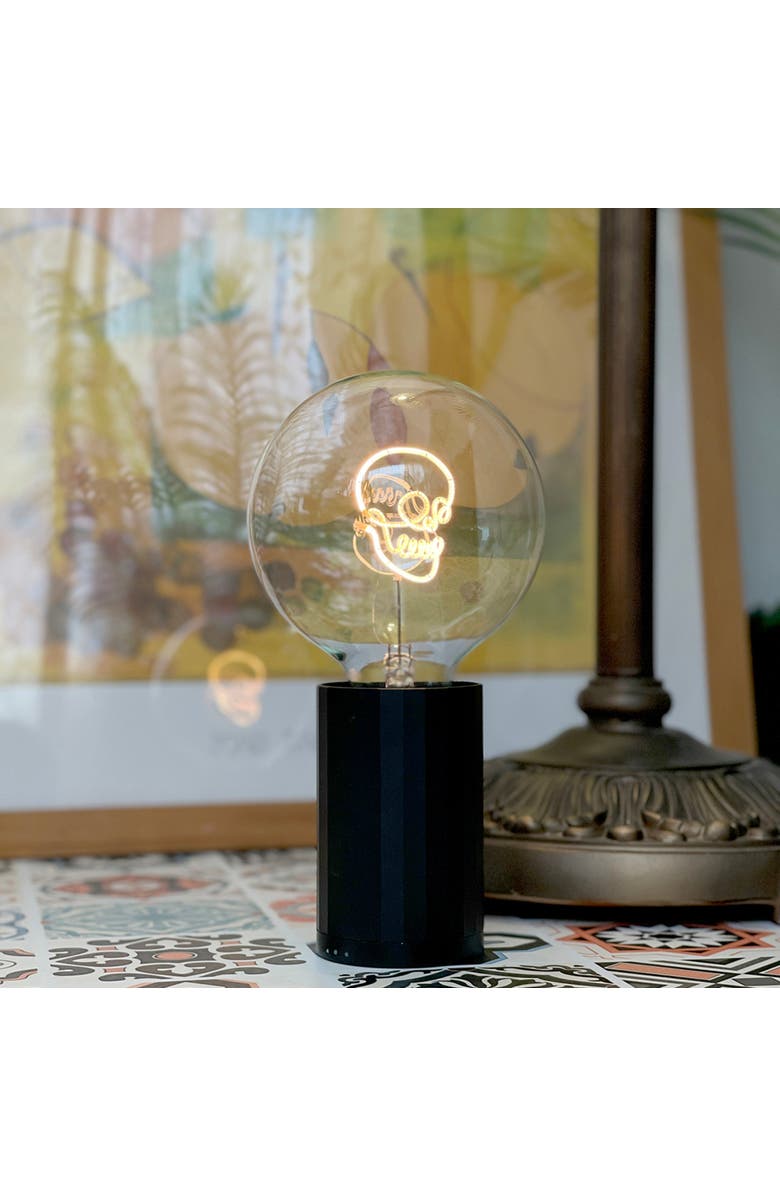 MITB Skull Portable Table Lamp, Alternate, color, Gold