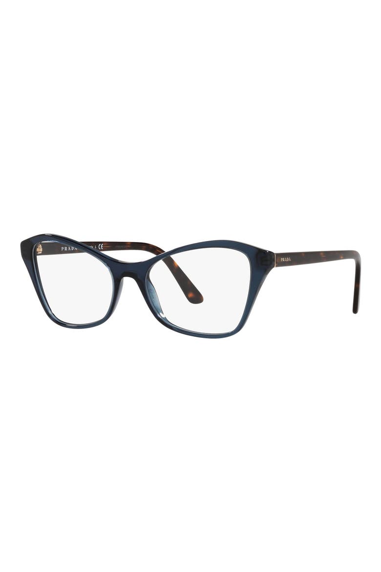 53mm Butterfly Optical Glasses, Alternate, color, CRYSTAL BLUE/DEMO LENS