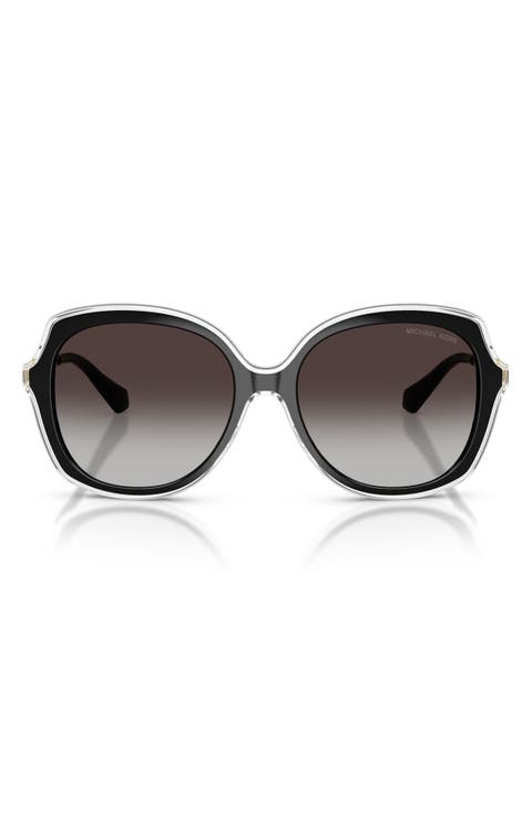 Canary Islands 55mm Gradient Round Sunglasses