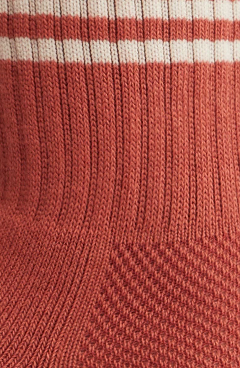 Le Bon Shoppe Girlfriend Stripe Cotton Blend Rib Crew Socks, Alternate, color, 