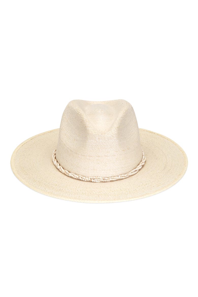 Paradise Straw Fedora, Main, color, CREAM
