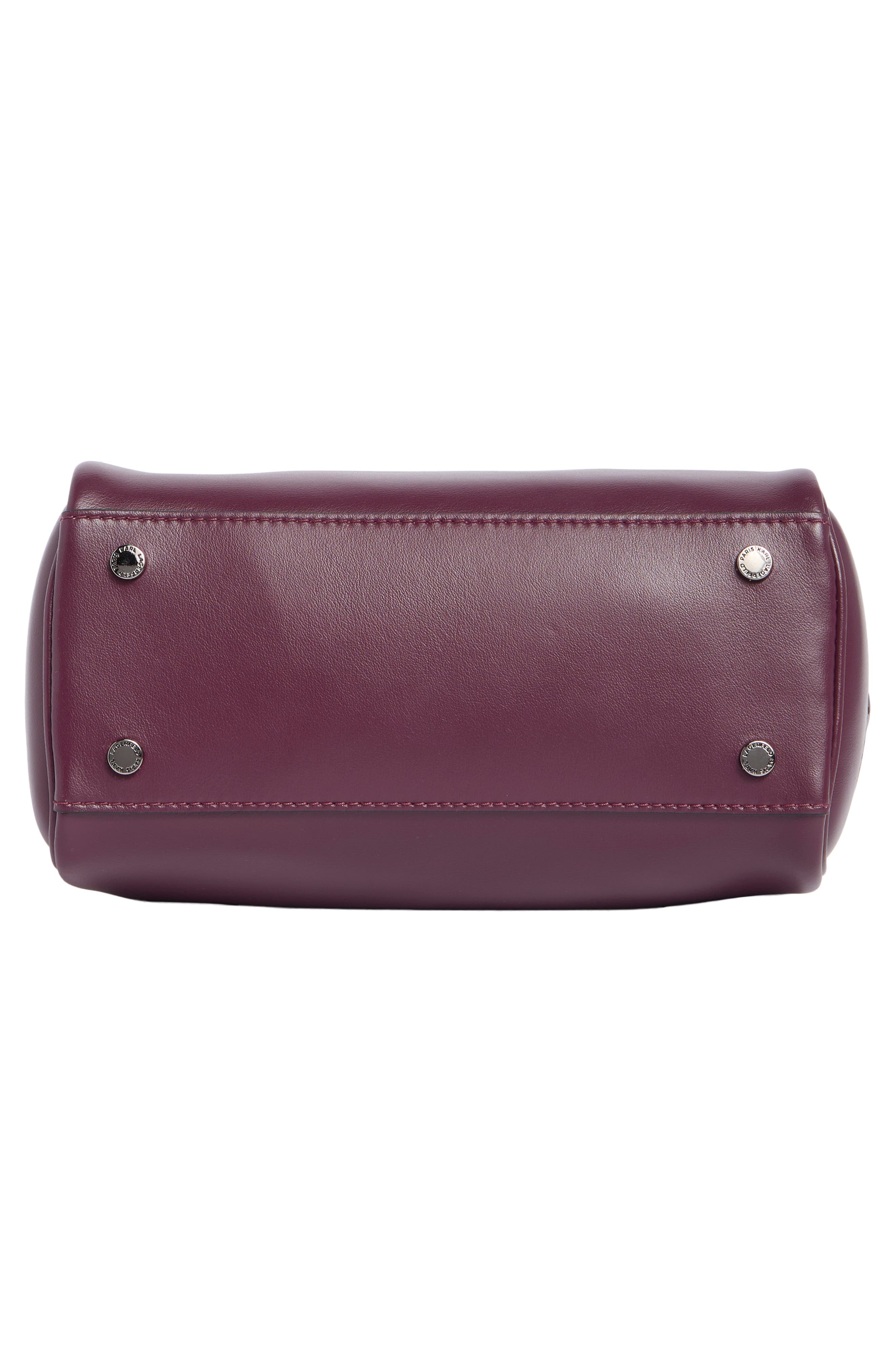 Perette Leather Crossbody Bag, Alternate, color, CHERRY PLUM