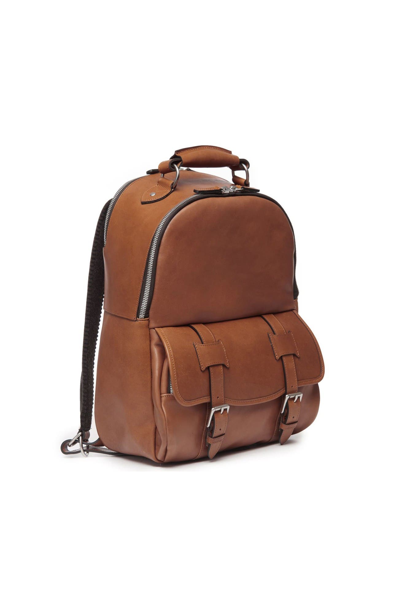 Lewis Heritage Leather Backpack, Alternate, color, Brown