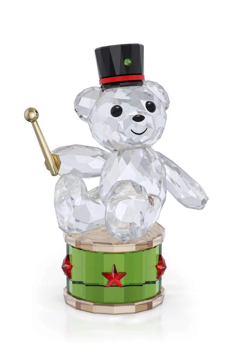 Swarovski 2025 Annual Edition Kris Bear Crystal Figurine, Main, color, Green