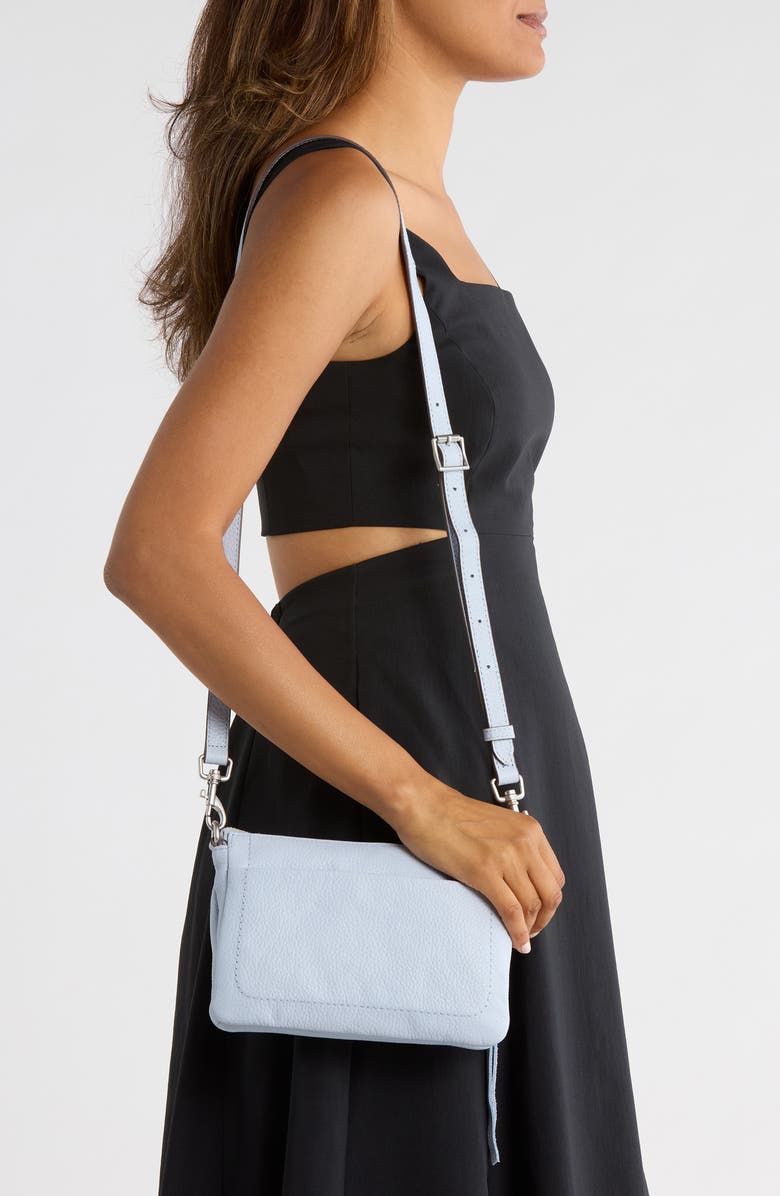 AIMEE Madrid Leather Crossbody Bag, Alternate, color, Breeze Blue