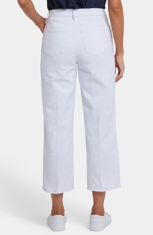 Nydj Coco High Waist Crop Wide Leg Jeans In Optic White