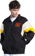 STARTER Men's Starter Black/Yellow Joey Logano Pennzoil Yard Line Full-Zip Jacket