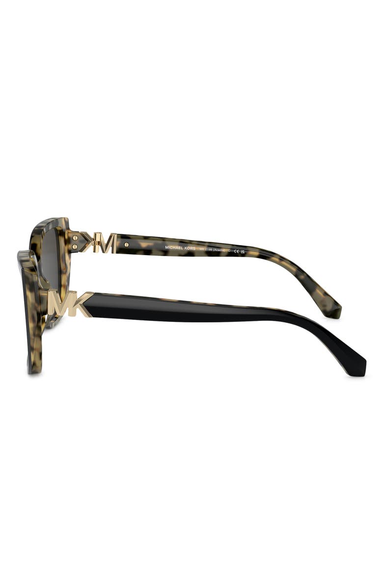 Michael Kors Acadia 55mm Rectangular Sunglasses, Alternate, color, 