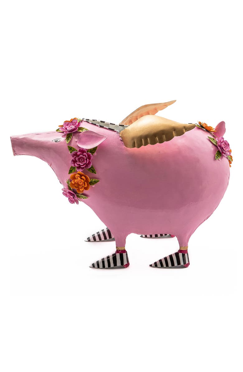 MACKENZIE CHILDS Patience Brewster Portia Pig Planter, Alternate, color, Pink