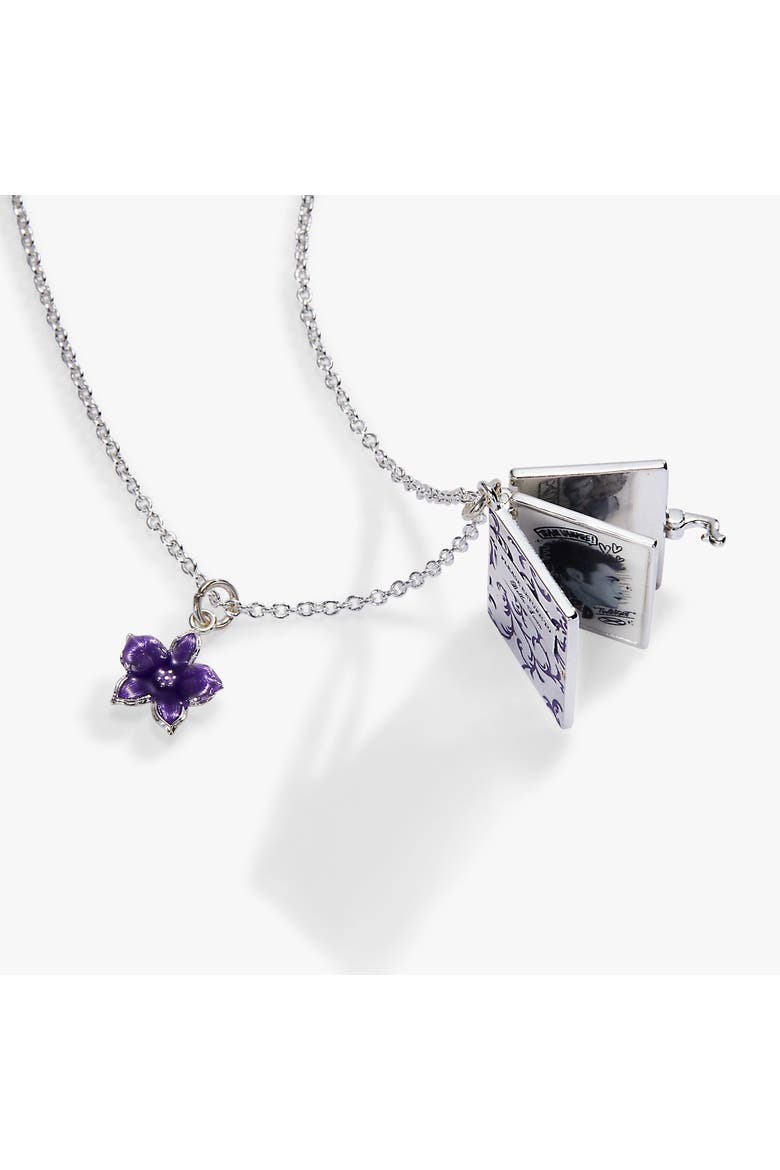 The Twilight Saga Bella's Notebook Locket Necklace, Alternate, color, Silver