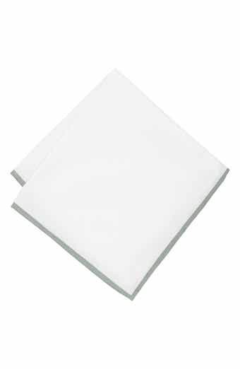 CONSTRUCT Pipe Trim Cotton Pocket Square