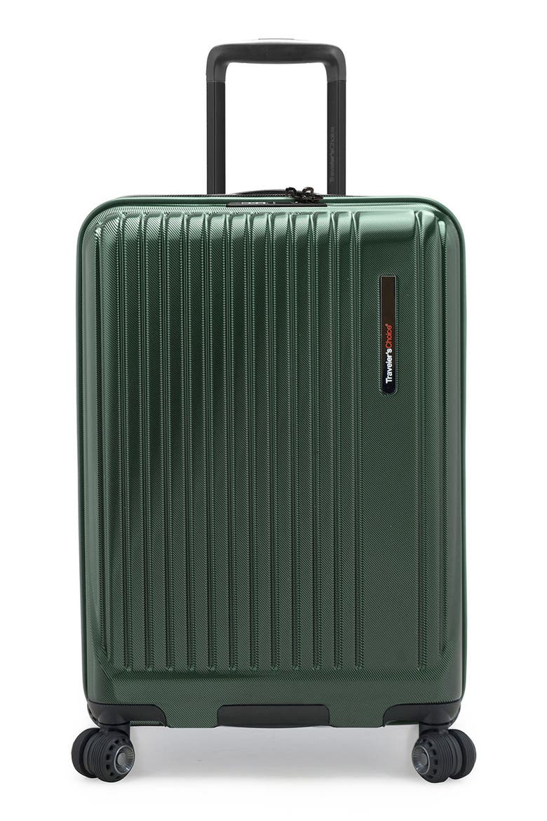 Delmont 26-Inch Hardcase Spinner Luggage, Main, color, GREEN