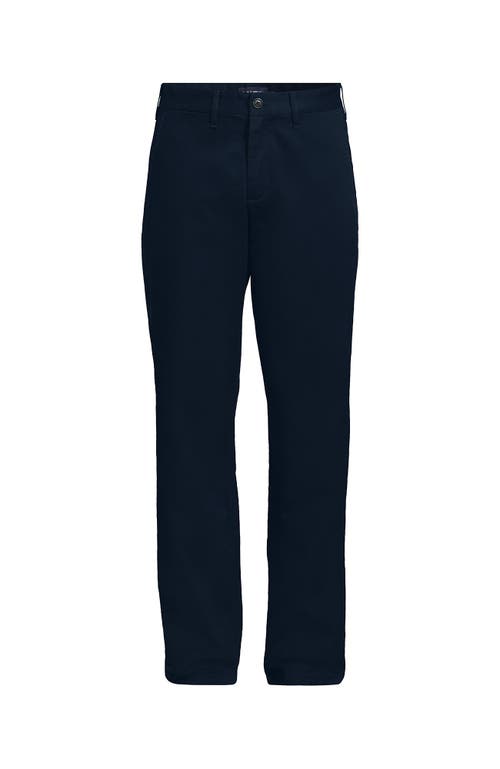 Lands' End Travel Kit Comfort Waist Classic Fit Chino Pant In Blue