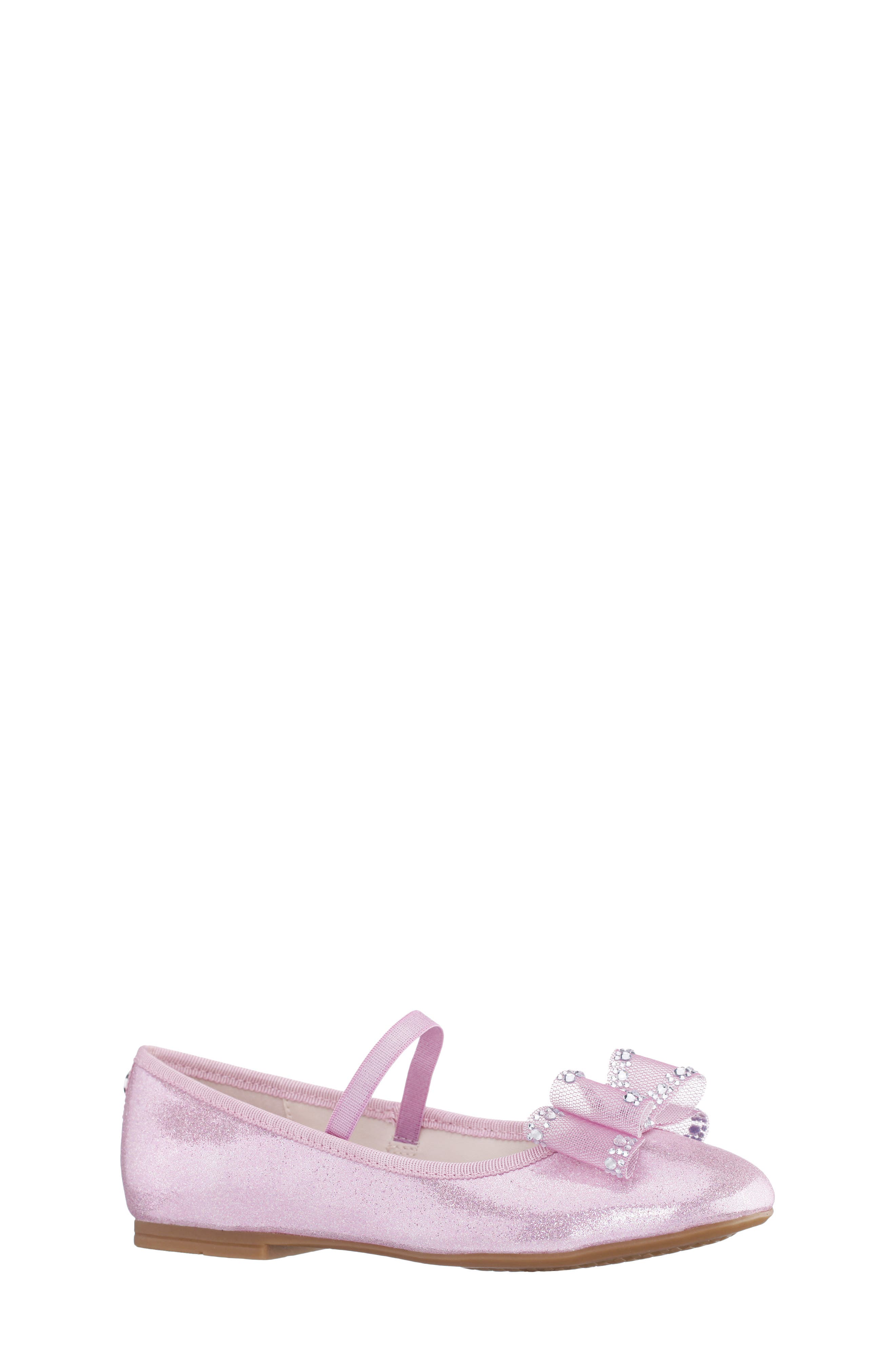 Nina Kids' Sidnee Mary Jane Flat, Main, color, Pink Shimmer