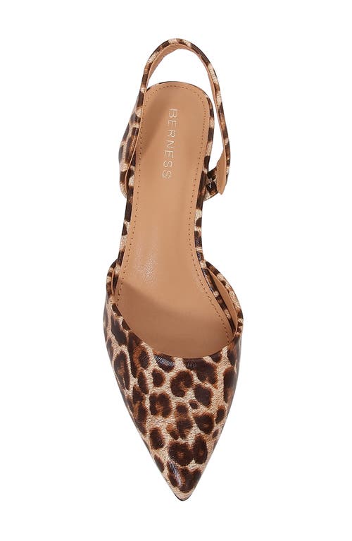 Berness Alessia Slingback Pump In Leopard