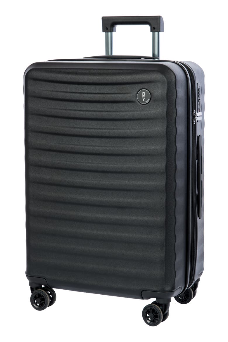 B Y Nausicaa 27 Inch Expandable Spinner Suitcase, Alternate, color, BLACK