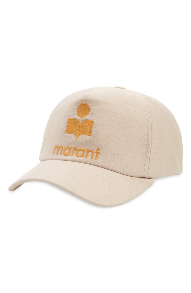 Isabel Marant Tyron Logo Baseball Cap, Main, color, 